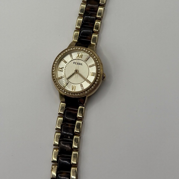 Fossil Gold and Brown Women's Watch - Picture 3 of 12